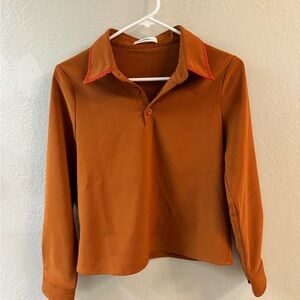 Mini Matters Women's Orange Collared Top